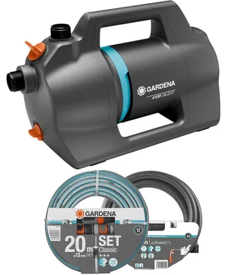 Produktbild von Gardena 9051-20, Schwerkraftpumpe, 3,6 bar, 4100 l/h, IPX4, Grau