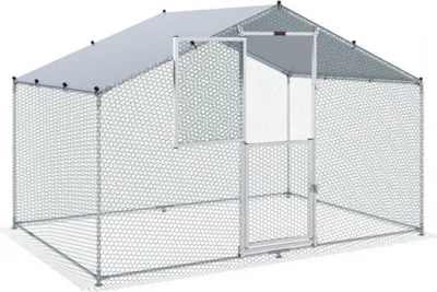 Obrázek produktu pro Kurník DeLuxuriös - Výběh pro kuřata - Venkovní - 2x3x2m - Venkovní výběh se střechou proti slunci