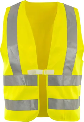 Produktbild von Warnweste Gr.univ.gelb m.Schulterreflexstreifen EN 20471 Kl.2 ASATEX