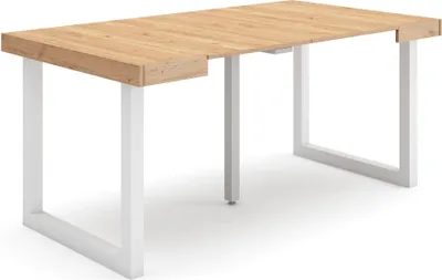 Produktbild von Ausziehbarertisch, 160x90x73cm, Für 8 Gäste, Massivholz Beine, Eiche