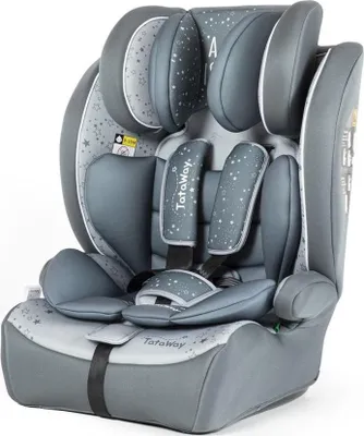 Produktbild von Tataway Autositz Tataway I-SIZE R129. Kindersitz mit einer Höhe von 76 bis 150 cm. Verstellbare Kopfstütze und zusätzliche Polsterung.