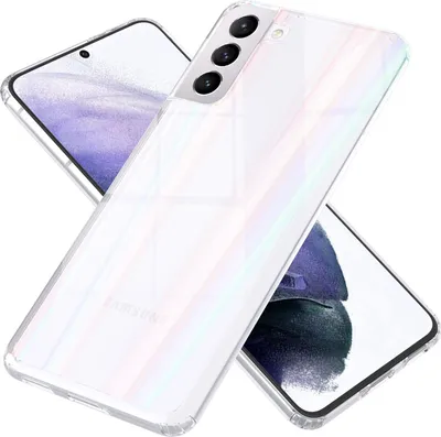 Image de Etui en verre trempé NALIA pour Samsung Galaxy S21+, transparent Arc-en-ciel Cover Case