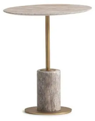 Produktbild von Kaffeetisch Beistelltisch Couchtisch Holz Sofatisch Rund Tisch Grau