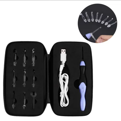 Produktbild von Häkelnadel-Set mit LED-Beleuchtung und USB-Aufladung, Strickwerkzeug mit austauschbaren Spitzen, 2.5–6.5 mm