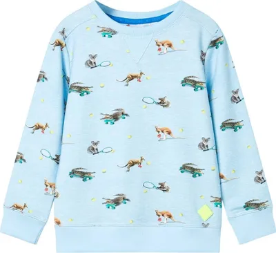 Produktbild von Kinder-Sweatshirt Hellblau Melange 140 11903