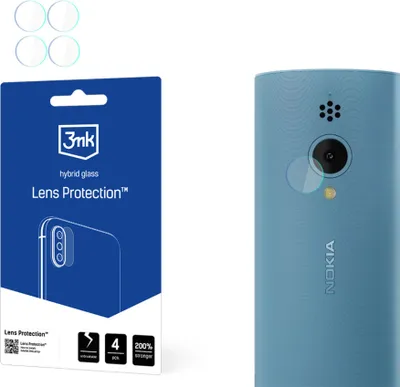 Zdjęcie produktu dla 3mk Szkło hybrydowe chroniące obiektyw aparatu Nokia 150 2023Obiektyw aparatu 0,16 mm 6H (4 sztuki)