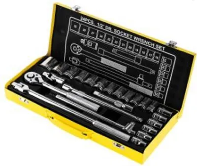 Immagine prodotto di Set di chiavi a bussola Deli Tools Set di chiavi a bussola a cricchetto da 24 pezzi