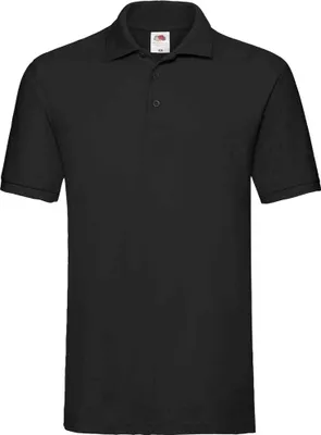 Produktbild von Fruit of the Loom Herren Premium Baumwolle Pique Polo Shirt PC3887 (3XL) (Schwarz)
