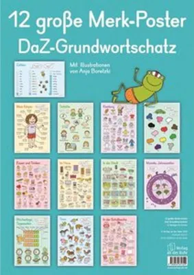 Obrázok produktu pre 12 große Merk-Poster DaZ-Grundwortschatz