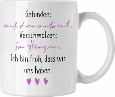 Produktbild von Trendation - Kollegin Tasse Geschenk Beste Arbeitskollegin Geschenkidee Abschied Abschiedsgeschenk Gefunden Auf Der Arbeit (Weiß)