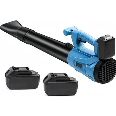 Produktbild von Blattgebläse,elektrisches,kabelloses Blattgebläse mit 2 Batterien und Ladegerät,6-Gang -Modus,Blower Elektrowerkzeugkit,Terrassenreinigung,Rasenpflege