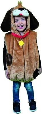 Produktbild von Oh2024-104-110 Kinder Weste Bernhardiner Kostüm Hund Welpe Gr.104-110