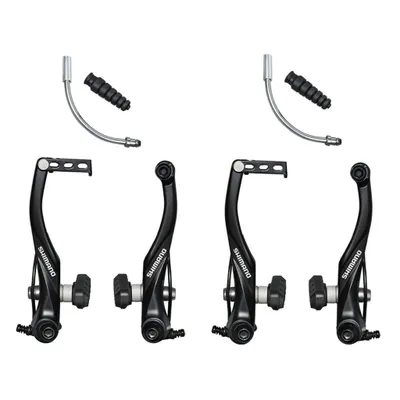 Produktbild von Shimano V-Brake Set Bremse BR-T4000 vorne hinten schwarz Felgenbremse Bremsbeläge