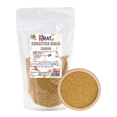 Obrázok produktu pre Biele horčičné semienko 250g Brat.pl