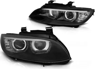 Produktbild von Xenon Scheinwerfer DRL LED Tagfahrlicht passend für BMW E92 E93 mit AFS 05-10 Schwarz