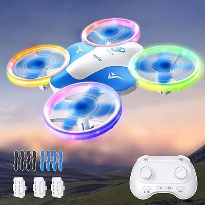 Produktbild von Mini Drohne für Kinder Spielzeug ab 6 7 8 9 10+ Jahre Jungen,RC Flugzeug Spielzeug Drone für Kinder und Anfänger mit LED Lichter Indoor & Outdoor