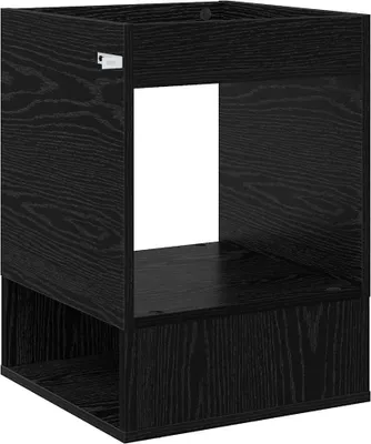 Produktbild von vidaXL Beistelltisch Schwarz Eichen-Optik 40 x 40 x 56 cm