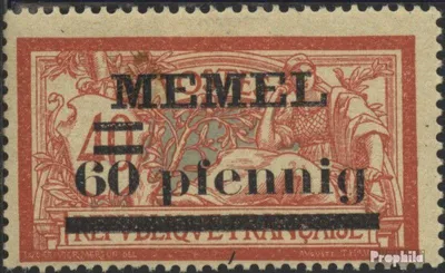 Produktbild von Briefmarken Memelgebiet 1920 Mi 24y gestempelt Aufdruckausgabe