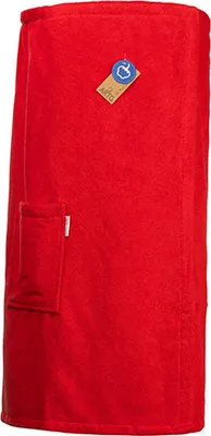 Produktbild von A&R 043.50 | Sauna Kilt Ladies mit Klettverschluss - Farbe: Fire Red - Größe: 85 x 150 cm