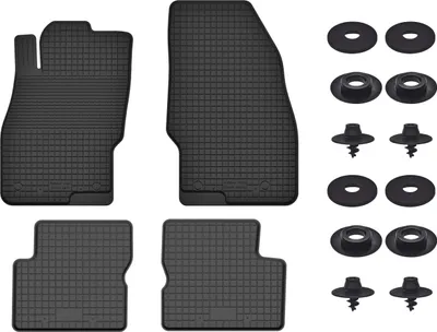 Produktbild von Gummimatten Mit Stoppern Für: Opel Corsa D (2006-2015) Schwarz Set