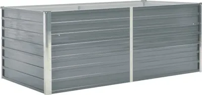 Produktbild von Hochbeet 160 x 80 x 45 cm Verzinkter Stahl Grau