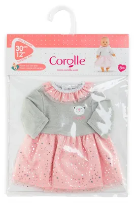 Produktbild von Corolle Puppenkleid Magical 30cm - Puppenkleidung rosa Punkte