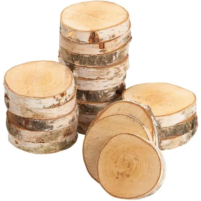 Produktbild von Baumscheiben 20 Stk. Dekoholz Holzscheiben Holzplatten 10 - 12 cm