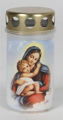 Image de 15x Bougies funéraires Marie Enfant Bougies Luminaires Cimetière Bijoux Lanternes Décoration