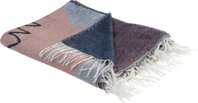 Produktbild von BELIANI Decke mit Fransen mehrfarbig Polyester Acryl 130 x 170 cm dekoratives Blumenmuster