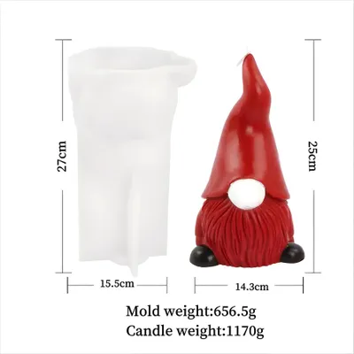 Obrázok produktu pre Silikónová forma na mydlo, vianočný elf, 270 x 155 mm, 657 g
