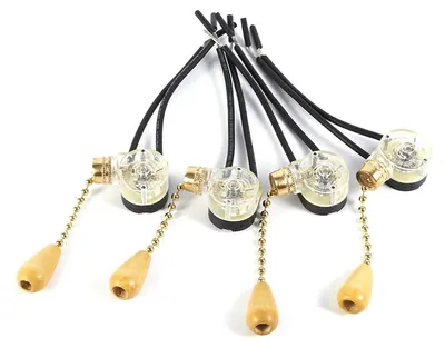 Productafbeelding van 4 Stuks Universele Trekschakelaar Vervanging voor Plafondventilator Lamp en Wandlamp