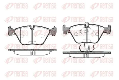 Produktbild von REMSA Bremsbeläge Satz Vorne Bremsklötze für BMW 5 Limousine (E39) 0270.15
