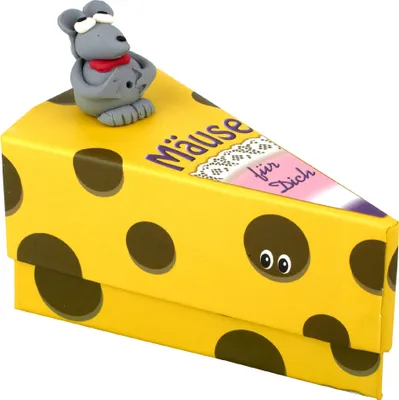 Produktbild von HERGO Geschenkschachtel Tortenstück "Mäuse für Dich"