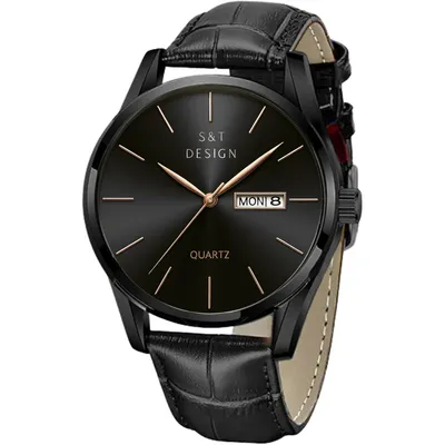 Produktbild von Herren Armbanduhr Quarz Analog mit Datum & Wochentag