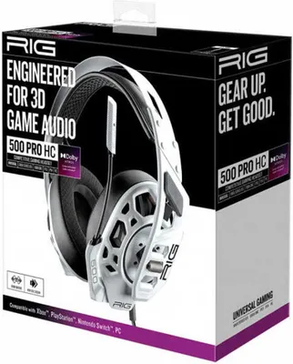 Zdjęcie produktu dla NACON RIG 500 PRO HC GEN2, Przewodowa, Gaming, 20 - 20000 Hz, Zestaw słuchawkowy, Biały