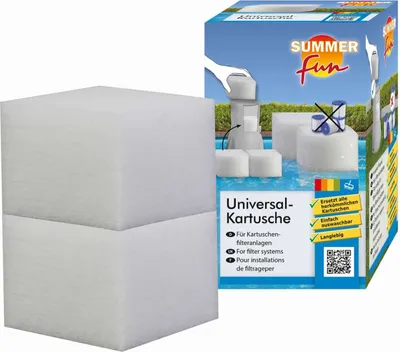 Produktbild von Summer Fun 502010243NL, Filterkartusche, Weiß, Polyester, Quadratisch, 120 mm, 120 mm
