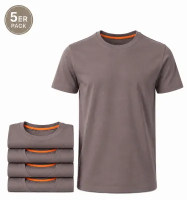 Produktbild von Mivaro Herren T-Shirt 5er Pack Basic Rundhals - Männer Tshirt 100% Baumwolle atmungsaktiv - kurzarm - Unterziehshirt - Regular Fit - bis Größe 5XL