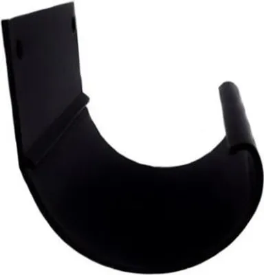 Immagine prodotto di Renoplast R50 Raccordo per grondaie in alluminio 8 cm nero, grondaie, grondaie per il drenaggio del tetto, profili in lamiera, grondaie a incastro per balconi, protezione anticorrosione