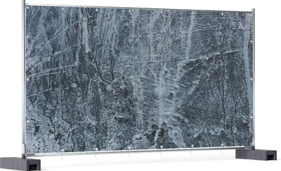 Produktbild von Wallario XXL Outdoor-Poster für Garten oder Balkon, Motiv Alte graue Steinwand, in ca. 340 x 173 cm