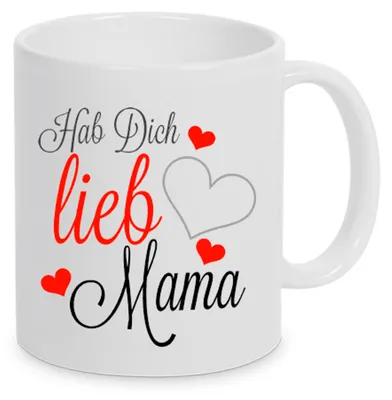 Produktbild von TassenKing™ - Hab Dich lieb Mama - Tasse - Kaffeetasse - Tasse mit Spruch