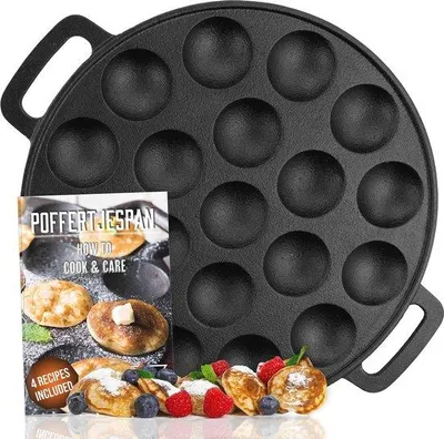 Obrázek produktu pro Litinová pánev na mini palačinky pro 19 kusů, hranatá