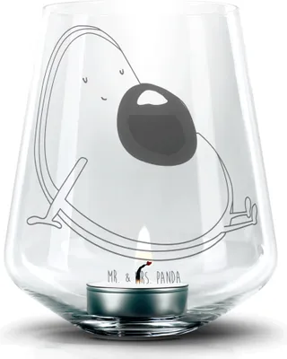 Produktbild von Mr. & Mrs. Panda Laterne Avocado Schwangerschaft - Transparent - Geschenk, Glas Windlicht, Baby, Teelichthalter, Geburt, Liebe, Kerzenhalter