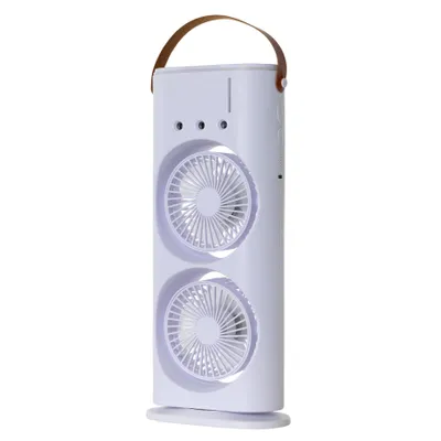 Produktbild von Nebelventilator Akku Ventilator LED Fernbedienung Luftkühler USB