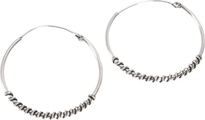 Produktbild von Tribalohrringe aus Messing, Ethnoohrringe, Goaschmuck, Messingcreolen - Silber, Silber-Farben, Ohrringe + Ohrstecker Modeschmuck