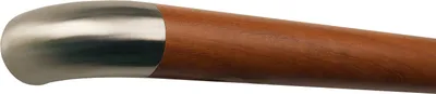 Produktbild von TIBU Kambala Handlauf Holz Ø 42 mm Geländer 0,3m - 5m, Länge 4,9 m und Enden Edelstahl Bogen ohne Halter