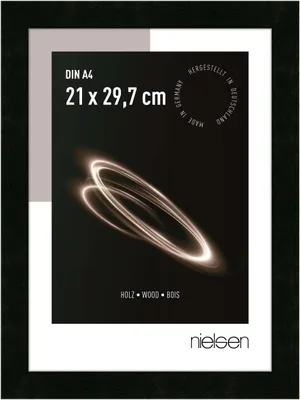Produktbild von nielsen Holz Bilderrahmen Essential, 21x29,7 cm (A4), Schwarz