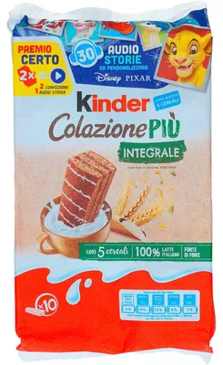 Produktbild von Kinder 8000500283394, 290 g, 114 kcal, 1651 kJ, 394 kcal, 18,6 g, 9,1 g