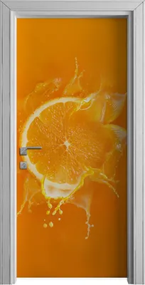 Produktbild von Tür Selbstklebende 90x210 cm Türfolie Türtapete Klebefolie - Farbige Früchte