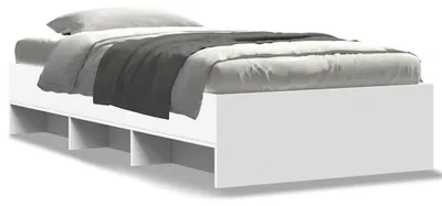 Zdjęcie produktu dla vidaXL Rama łóżka biała 100x200 cm materiał drewnopochodny
