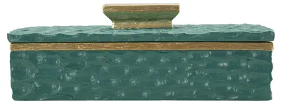 Obrázek produktu pro FURNLUX svícen Grent Green 19cm / Hlavní barva: zelená / Rozměry: 19 x 7 x 11 cm
